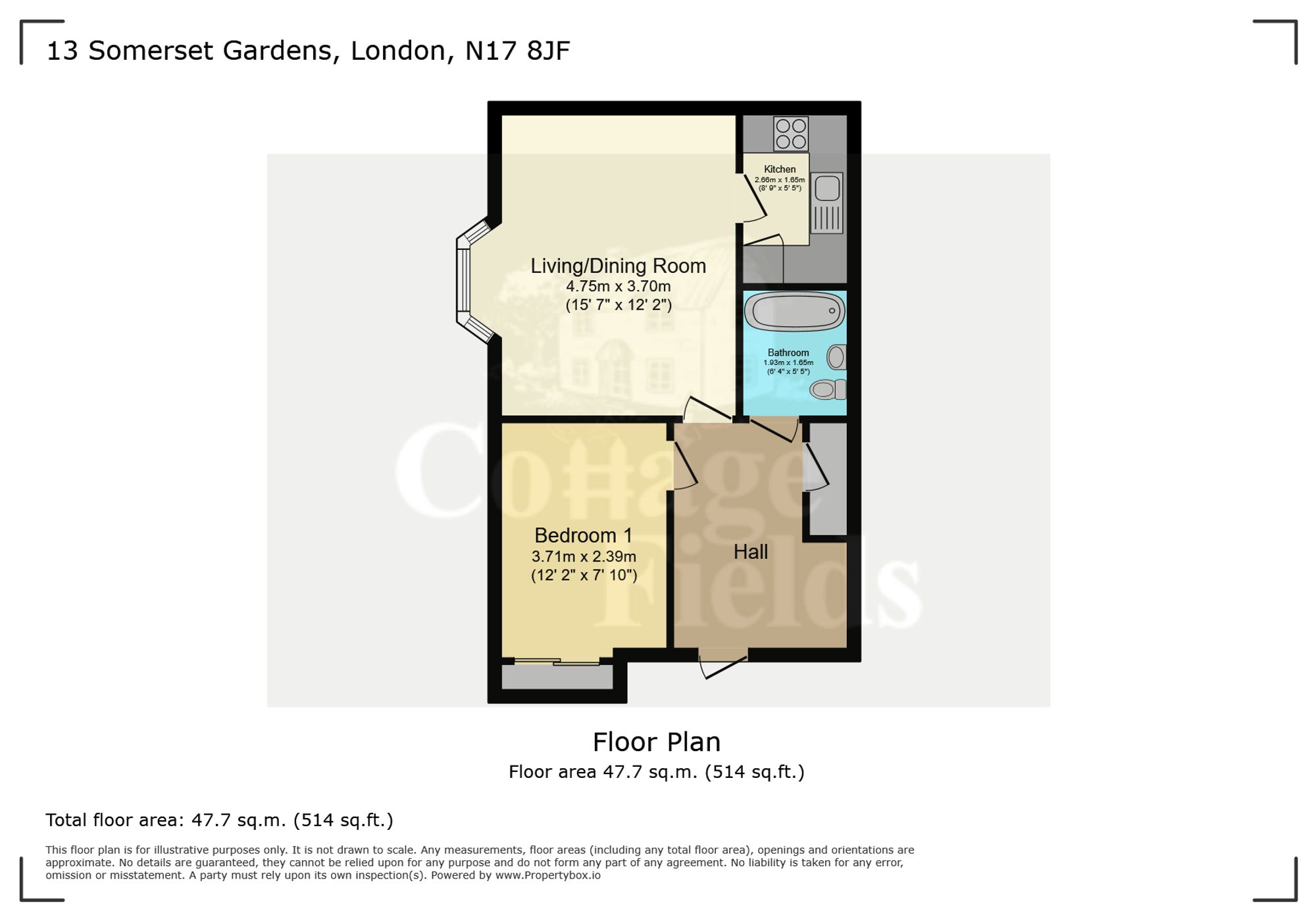 13 Somerset Gardens, London floorplan