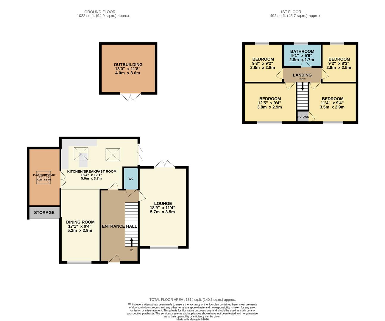 25, Sheridan Close, Rayleigh floorplan