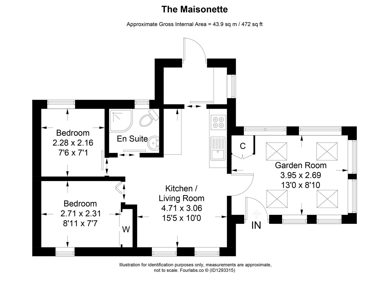 Maisonette, Keveral Lane, Torpoint floorplan