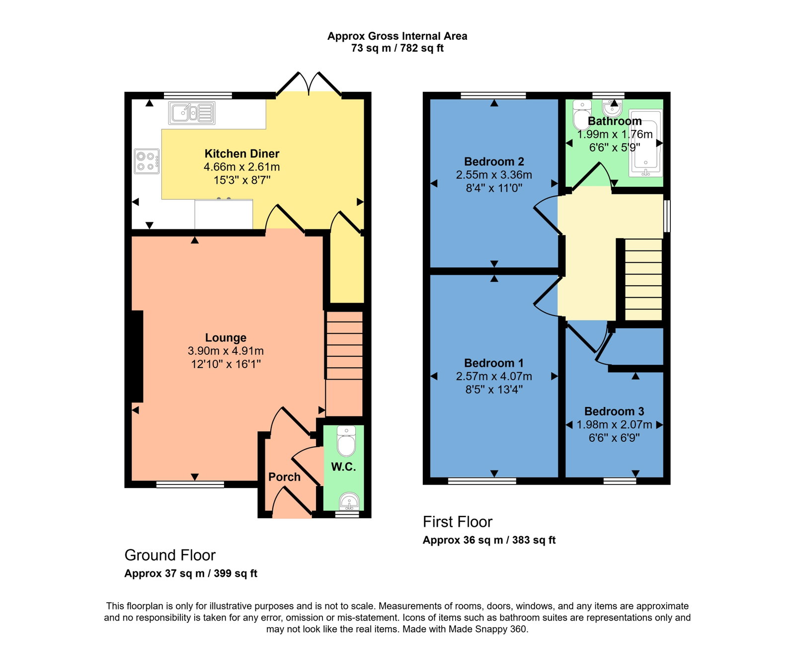 2, Lingla Gardens, Frizington floorplan