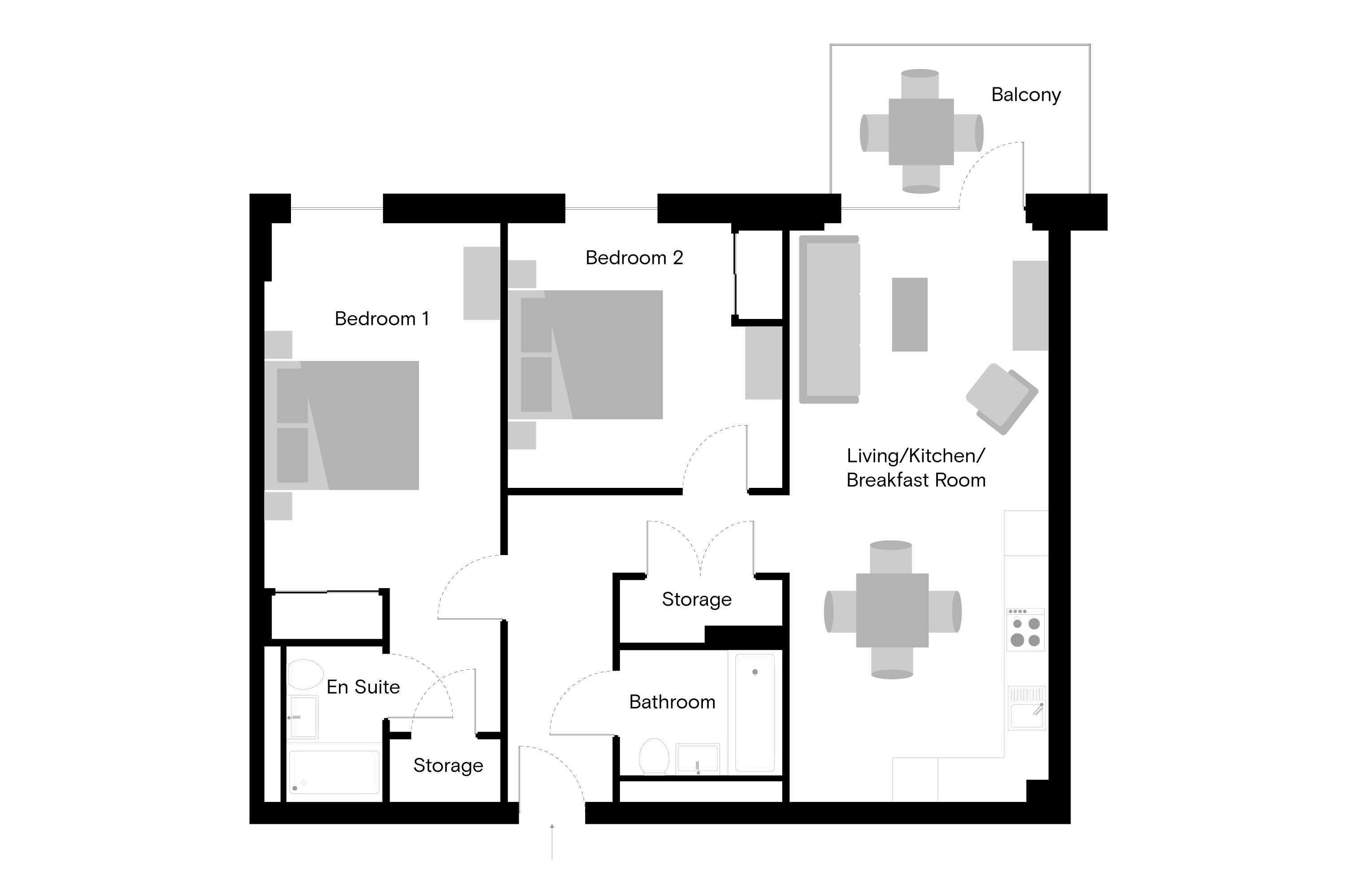 Flat 2424, Sessile Apartments, 18 Ashley Road Tottenham Hale, London floorplan