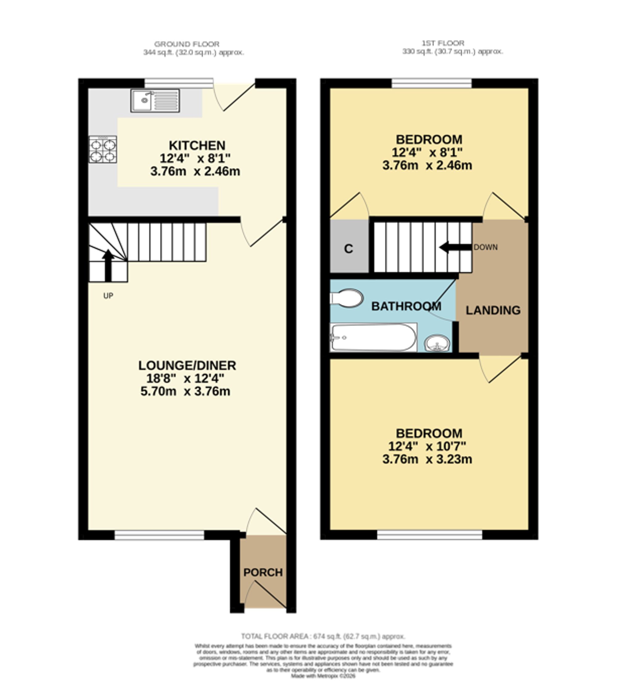 8 Medlar Close, Southampton floorplan
