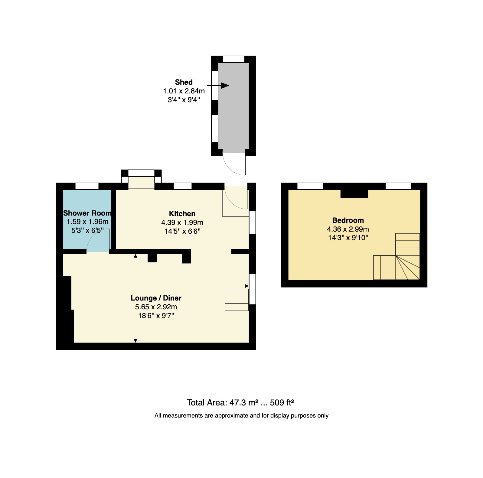 Swanfield Cottage, Whitstable floorplan