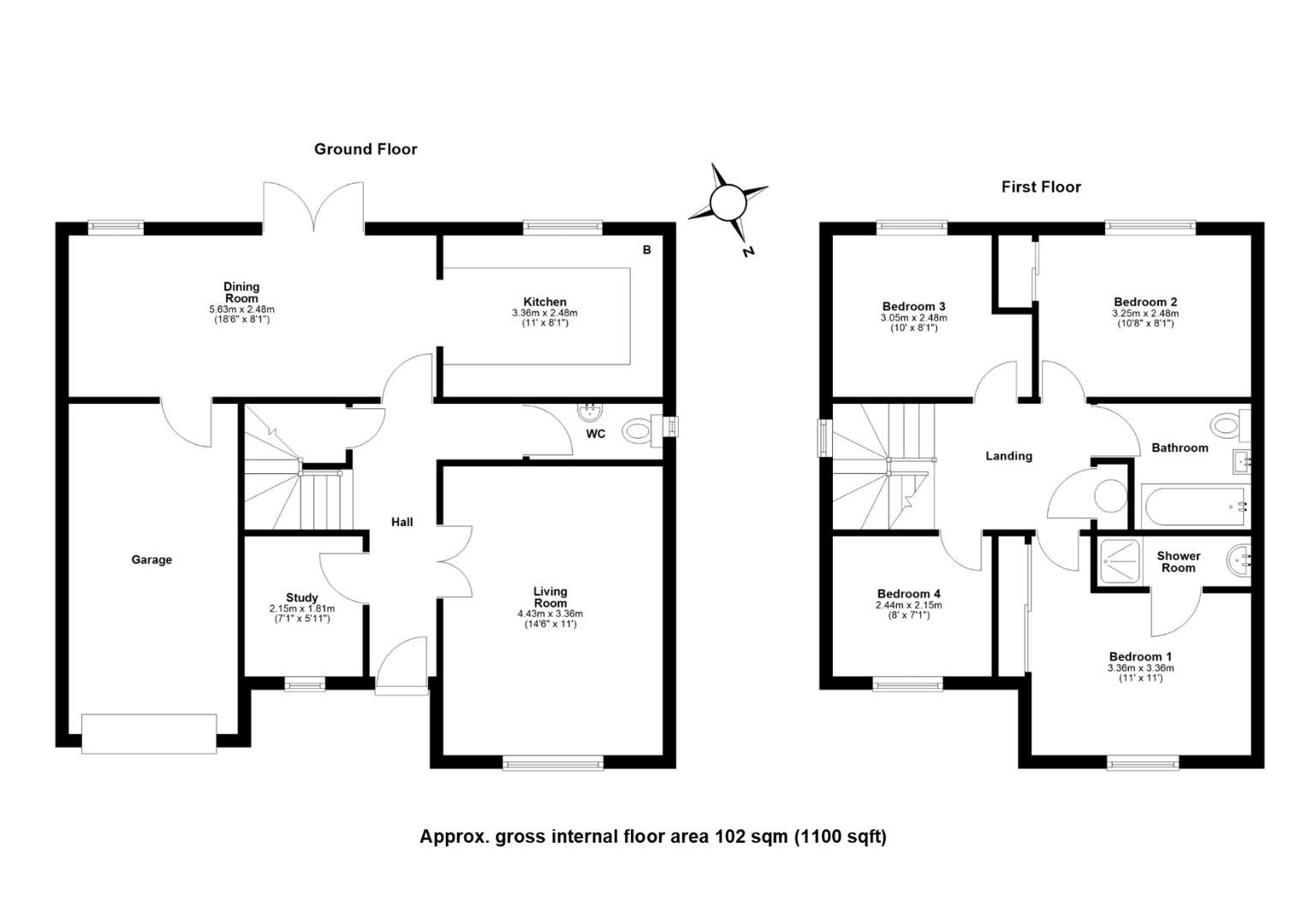 21, Harebell Close, Cambridge floorplan