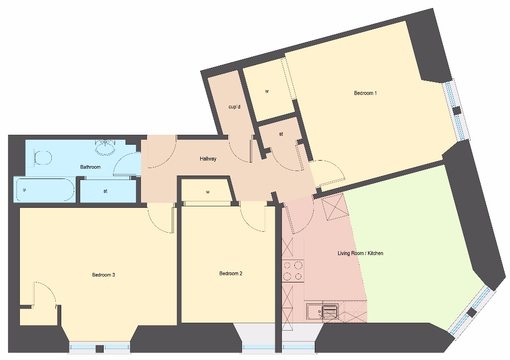 Peddie Street, West End, Dundee DD1, 3 bedroom flat to rent 64687386 PrimeLocation