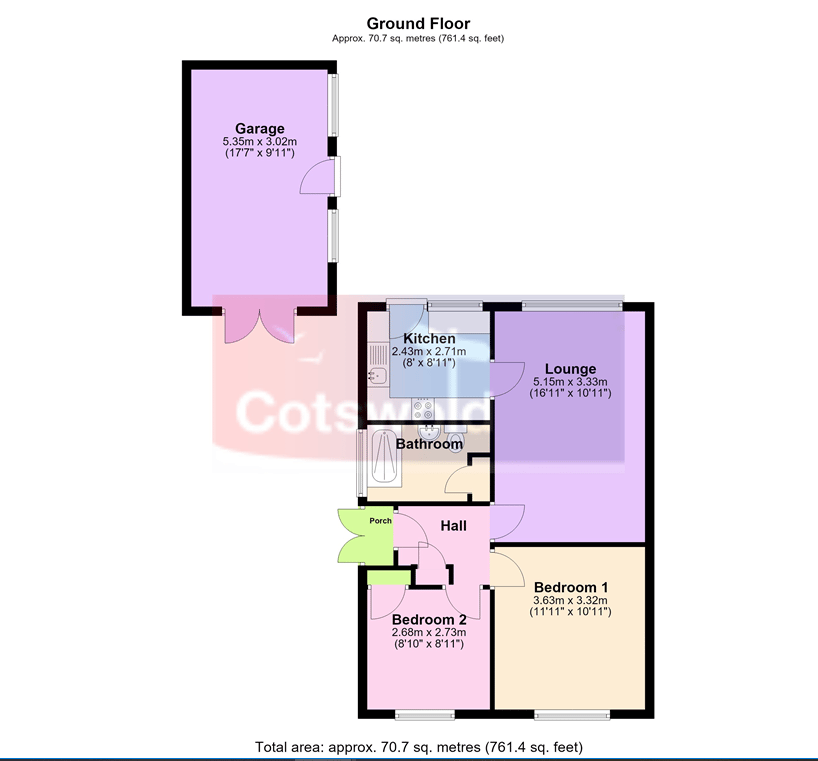 43, Sandown Road, Cheltenham floorplan