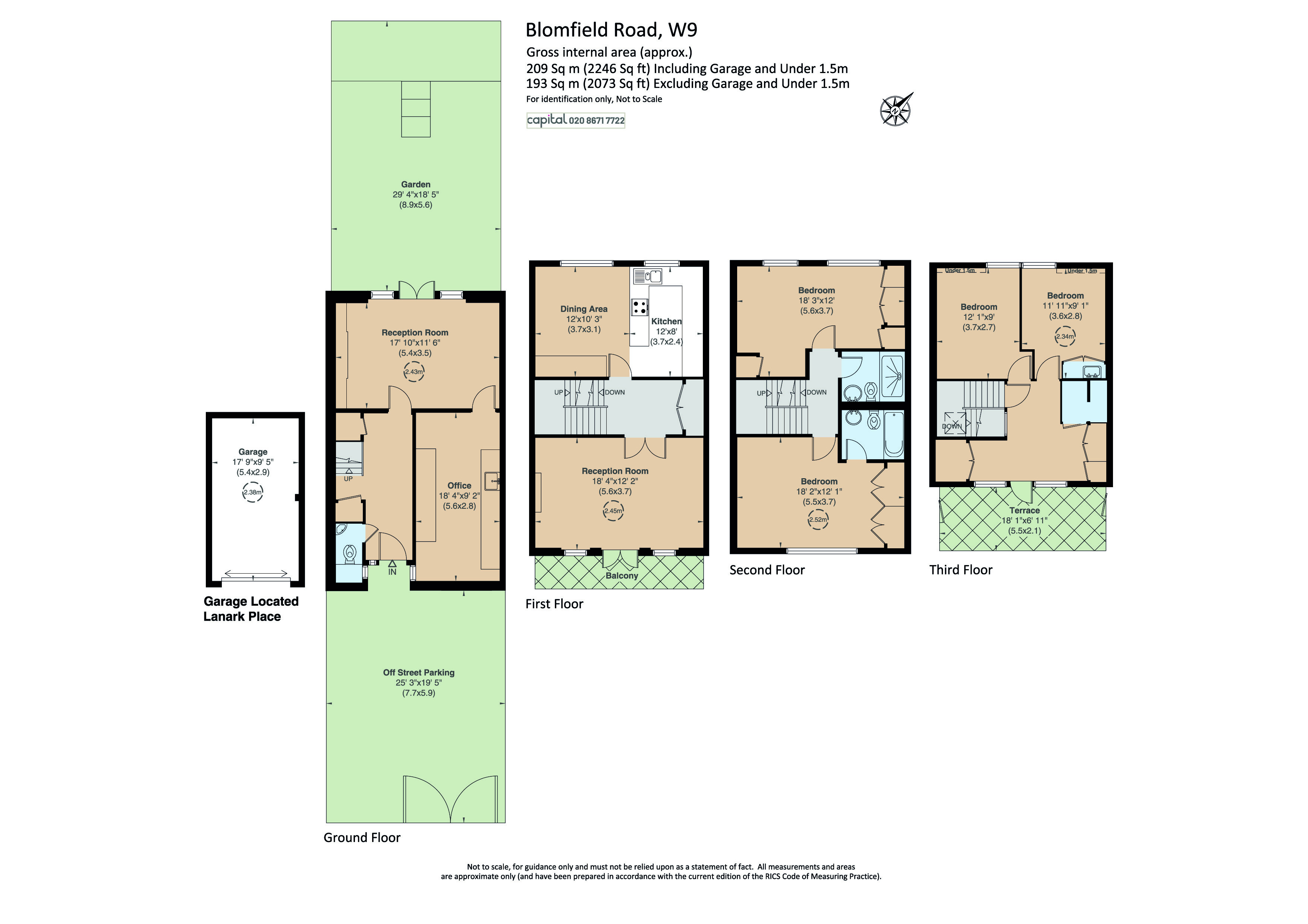 Blomfield Road, London W9, 4 bedroom terraced house for sale 60586937
