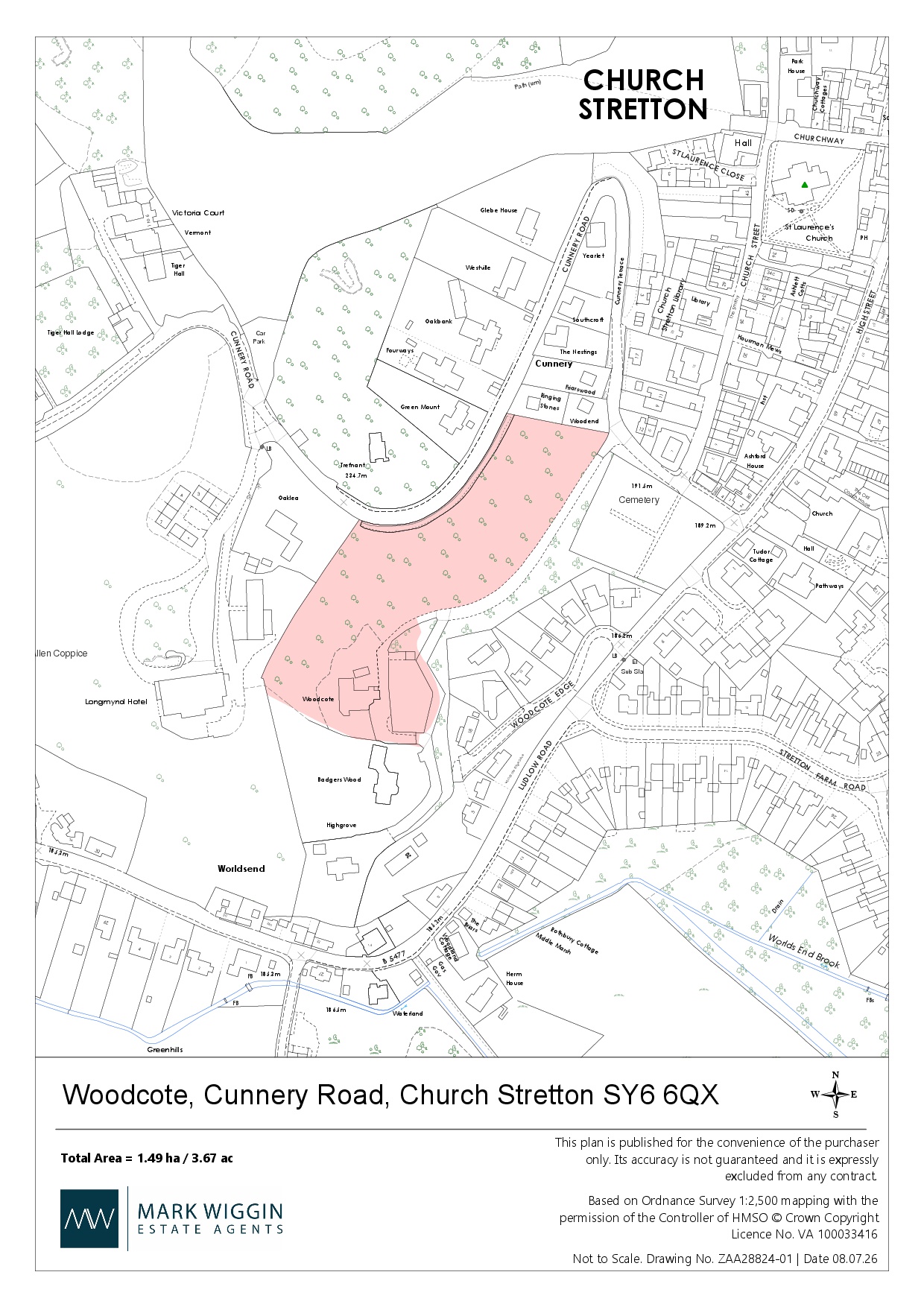 Woodcote,, Cunnery Road, Shropshire floorplan