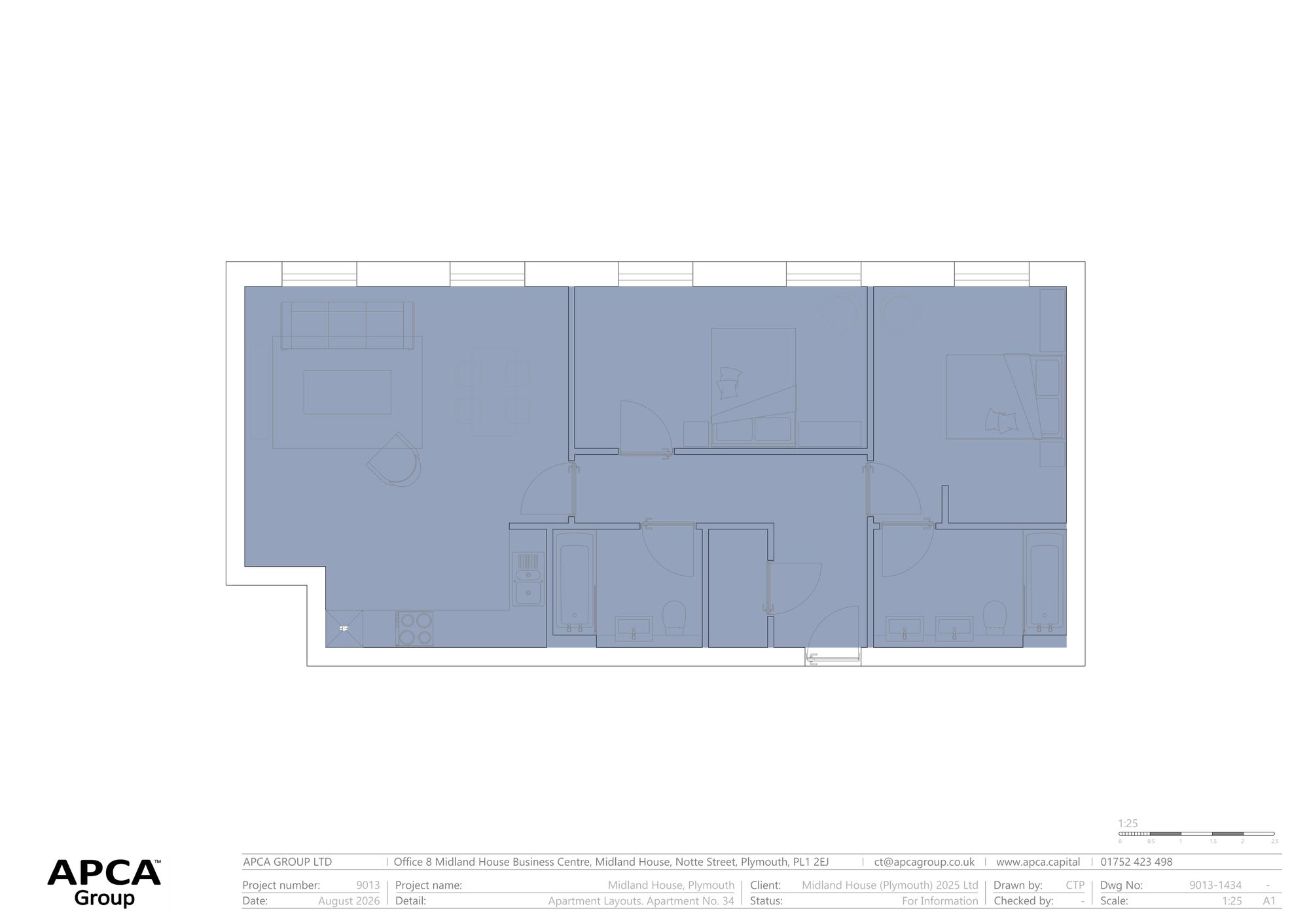 Apt 34 Midland House, Notte Street, Plymouth floorplan
