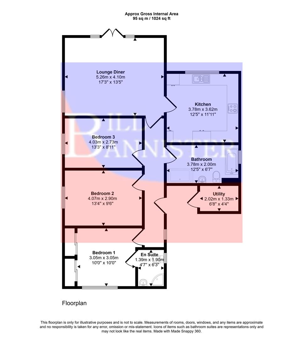 3, Windsor Place, Chili Road, Redruth floorplan