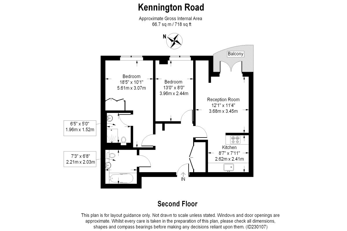 2 Bedrooms Flat to rent in Kennington Road, London SE11