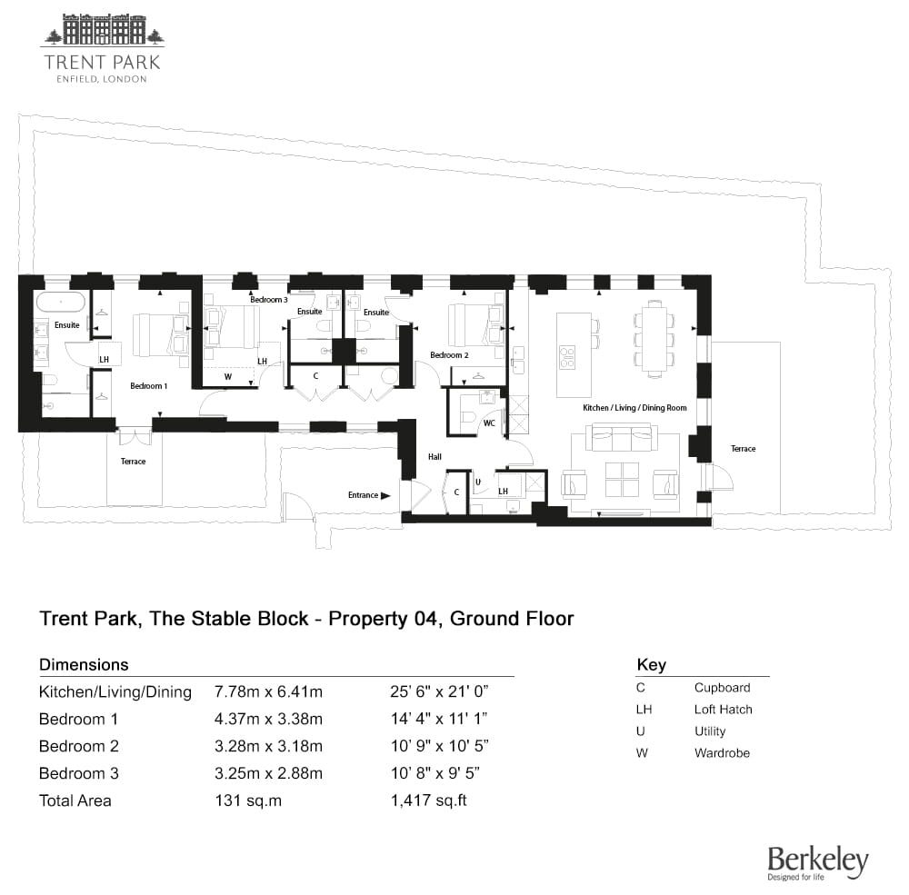 4 - The Blenheim, Enfield, En4 0Fd, Enfield floorplan