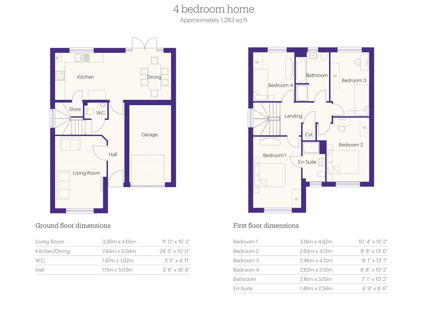19, Ellis Close, Houghton-Le-Spring floorplan