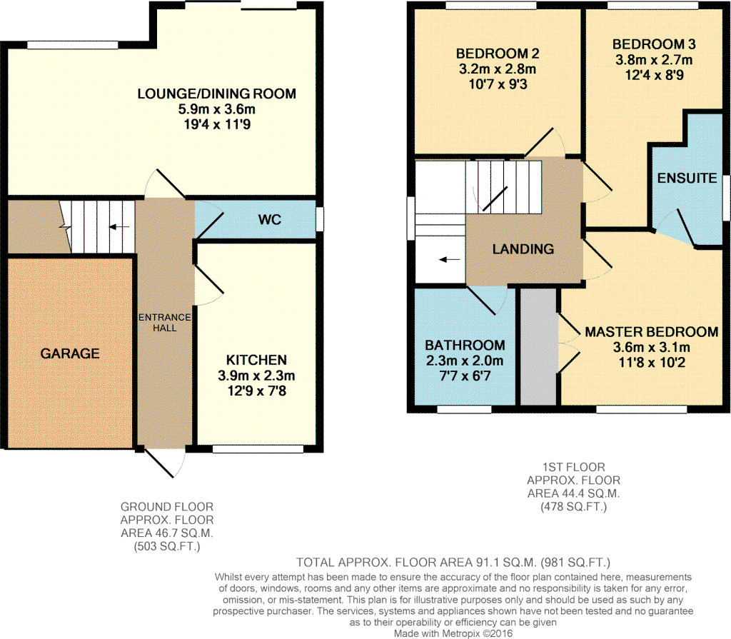 17, Corinthian Way, Hull floorplan