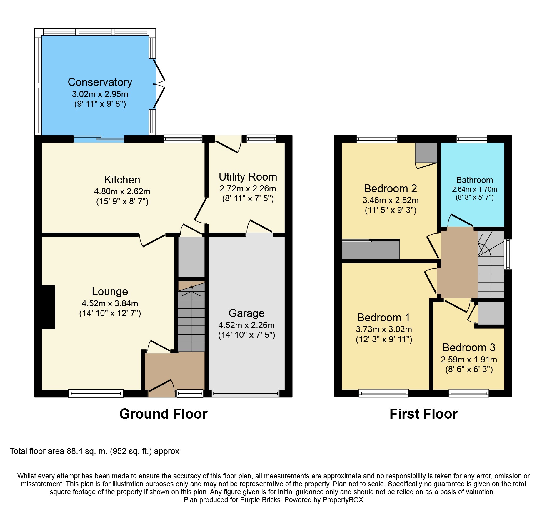 3 bed semidetached house for sale in Slade Meadow, Radford Semele