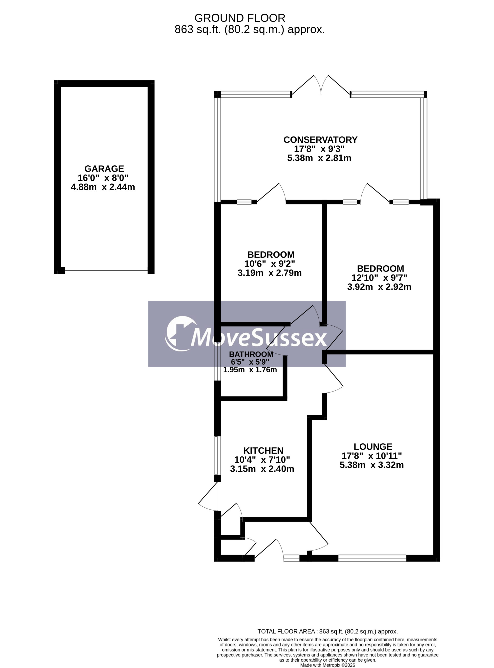 18, Old Orchard Place, Hailsham floorplan