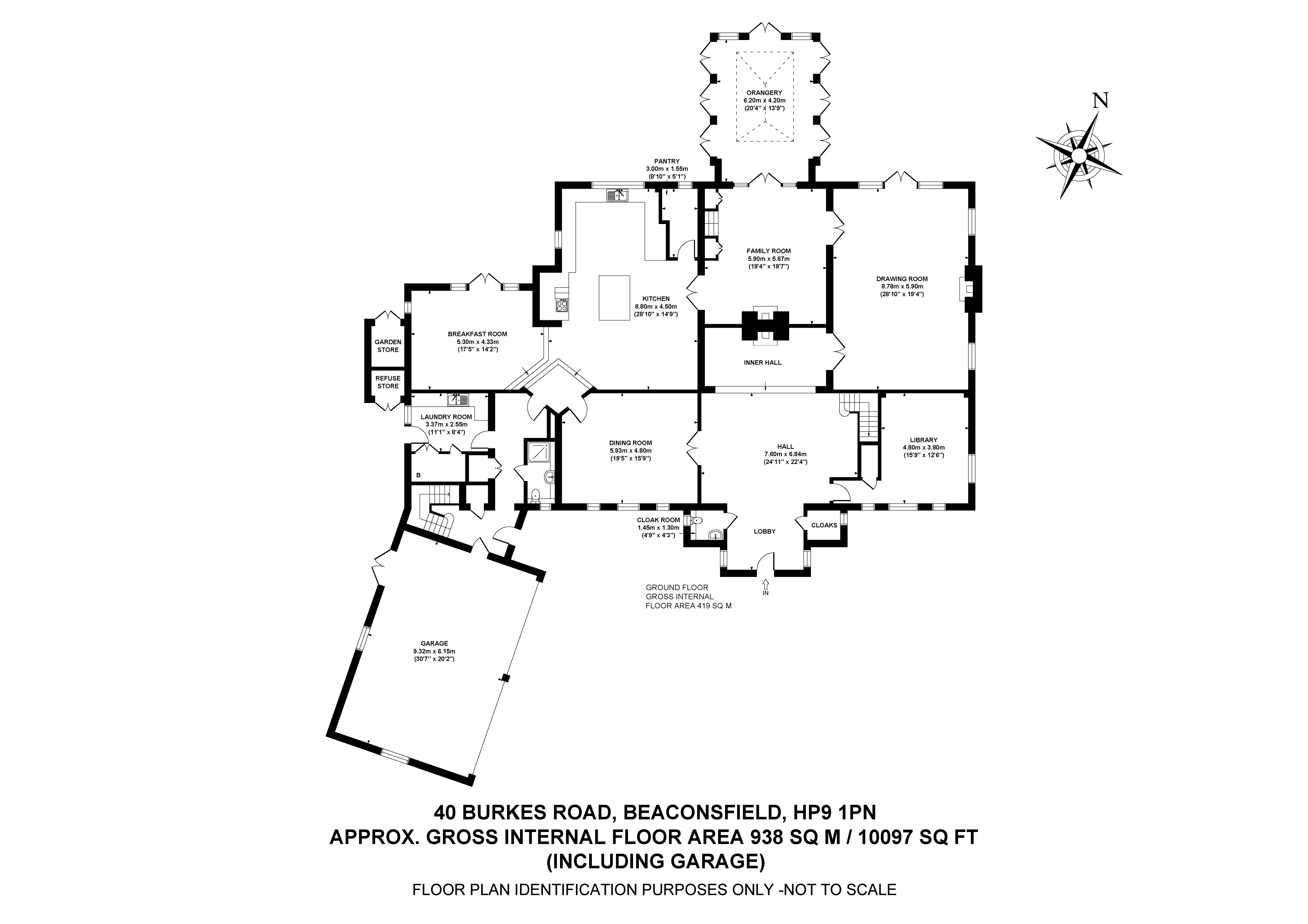 Renwood, 40, Burkes Road, Buckinghamshire floorplan