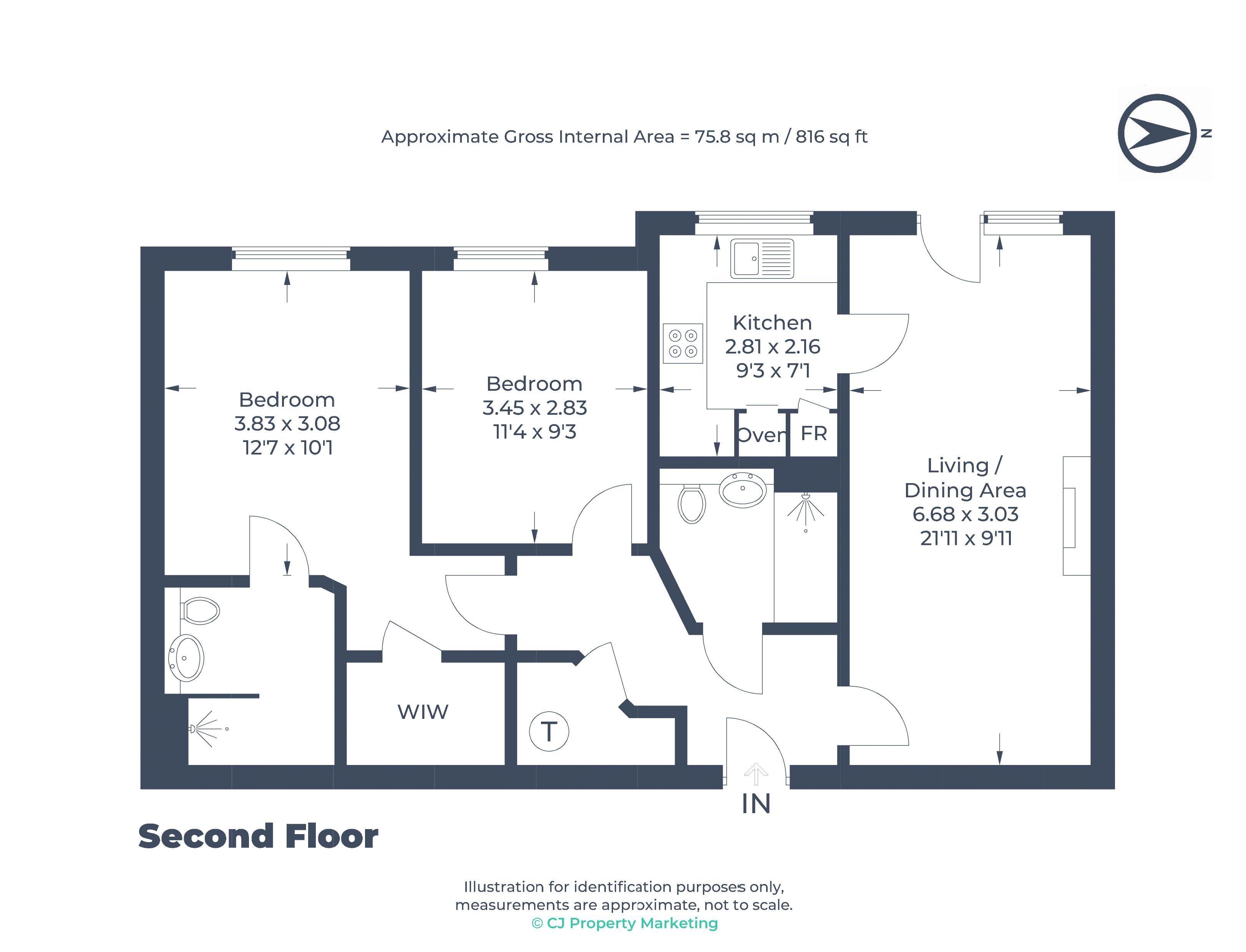 20 Blyton House, Marlow Road, Bourne End floorplan