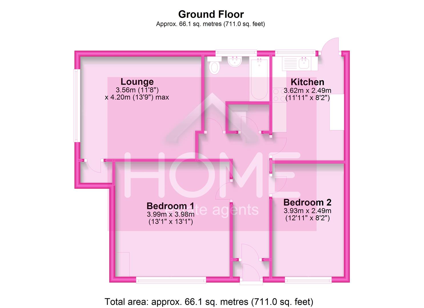 Stretford Road, Urmston, Manchester M41, 2 bedroom flat for sale