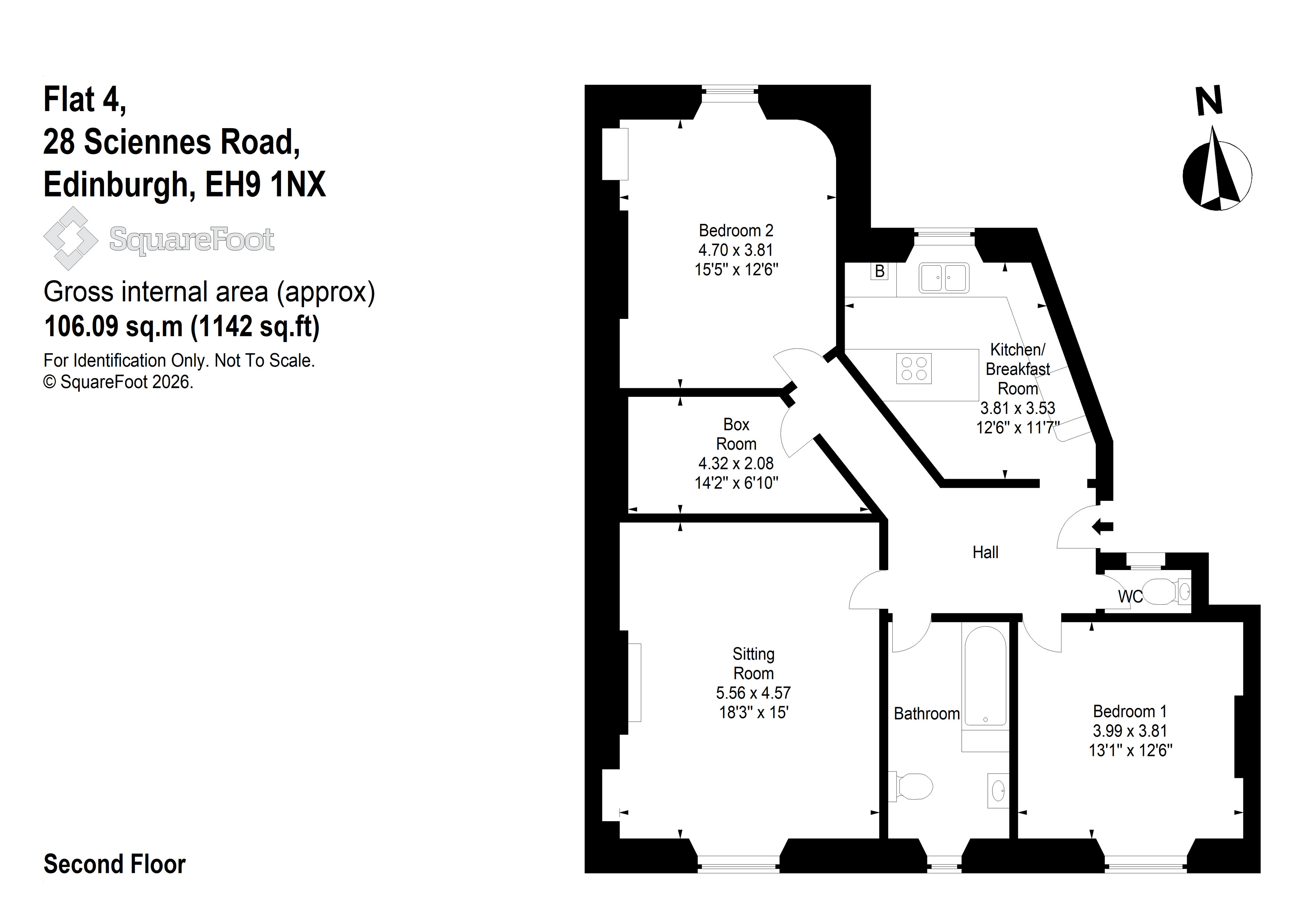 Sciennes Road, Edinburgh floorplan