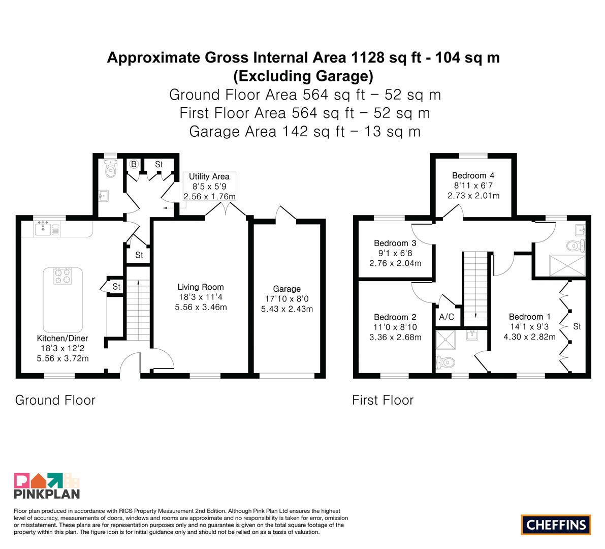 17, Stirling Way, Sutton floorplan