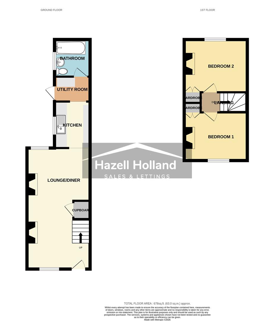 15 New Cottages, High Street, Bean floorplan