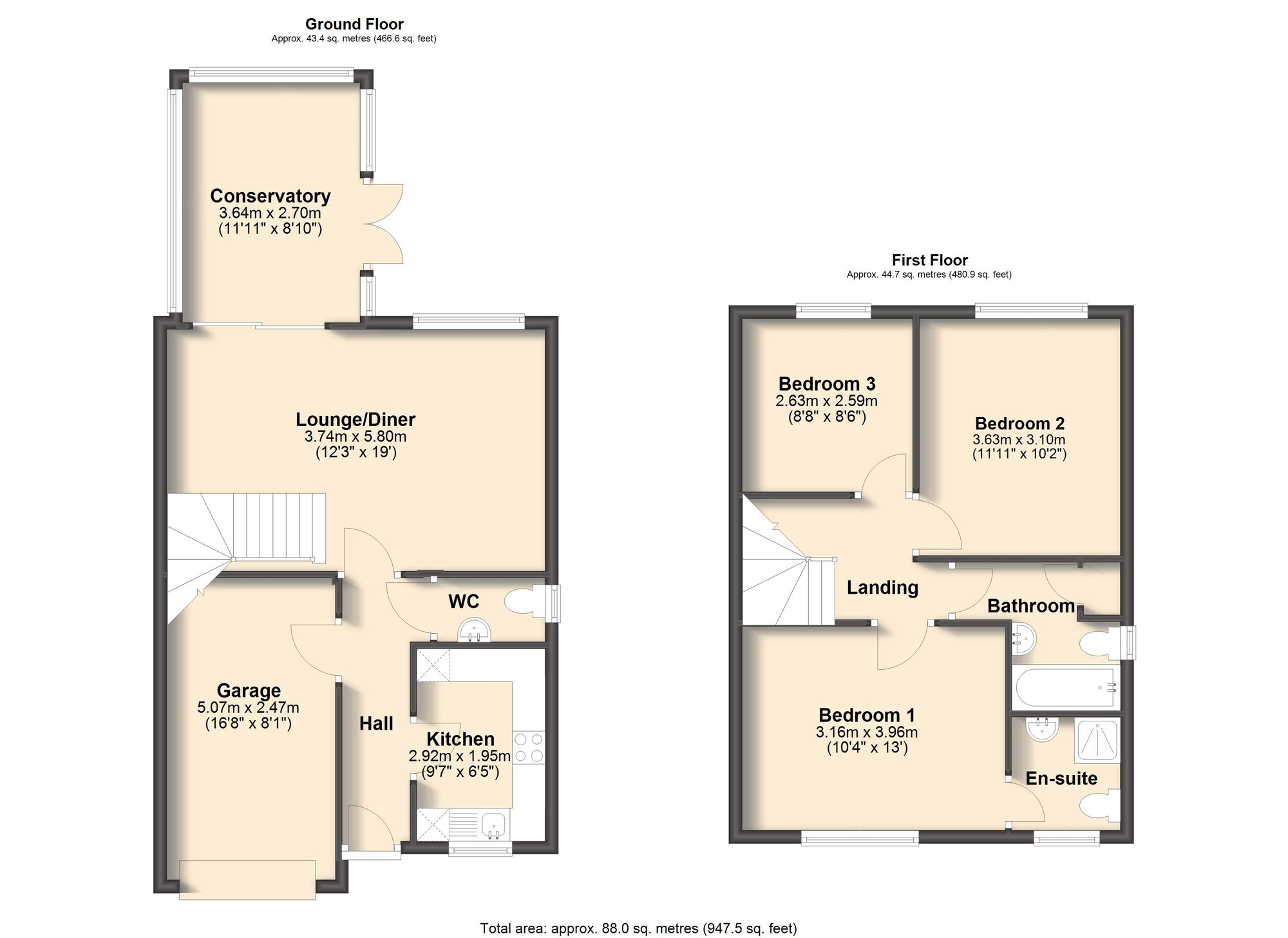 Copenhagen Road, Clay Cross S45, 3 bedroom semidetached house to rent