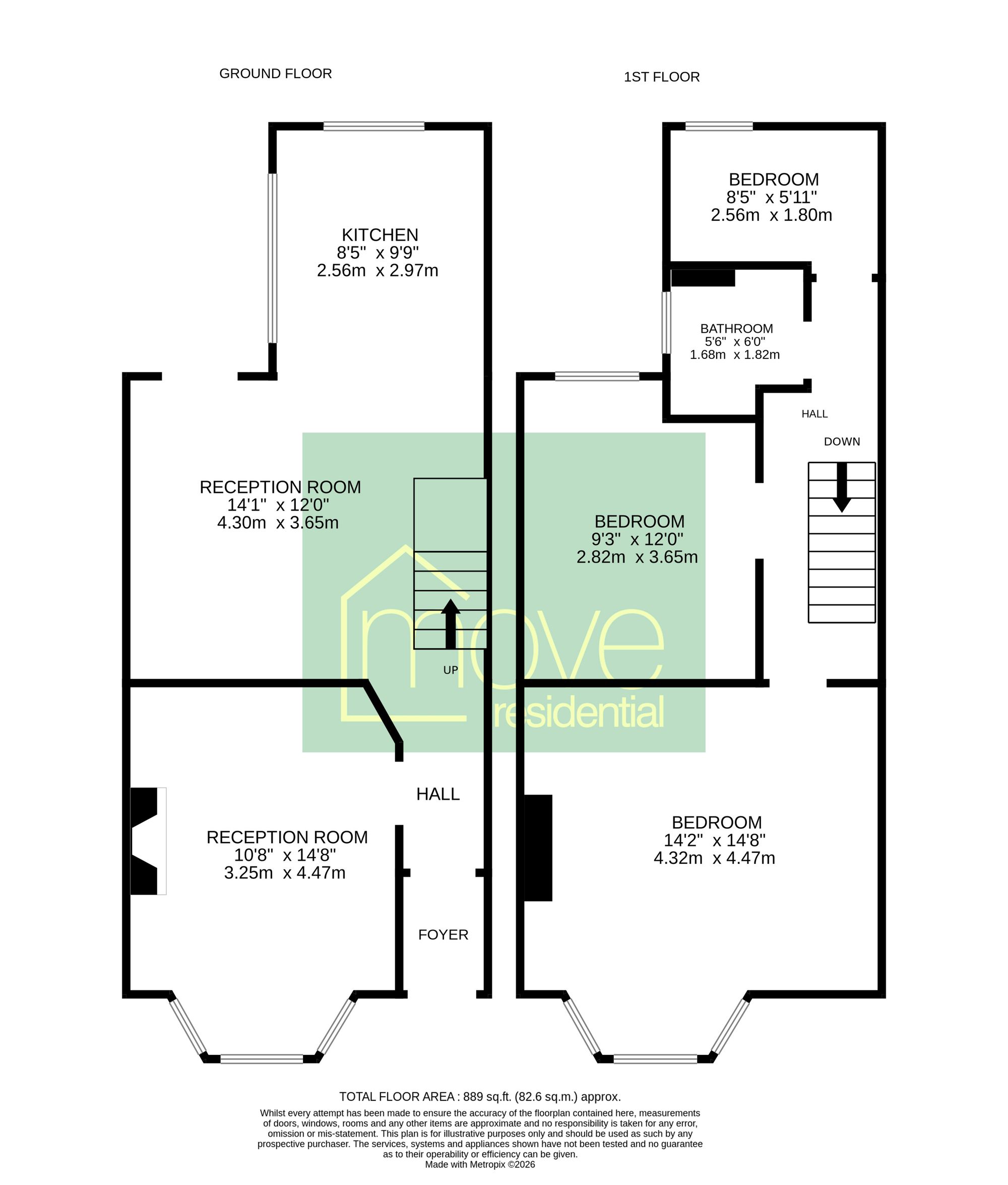 74 Bedford Road, Birkenhead floorplan