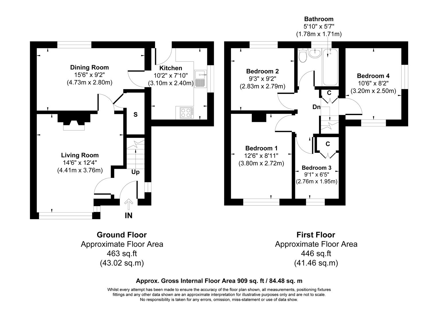6, Poplar Grove, Prescot floorplan