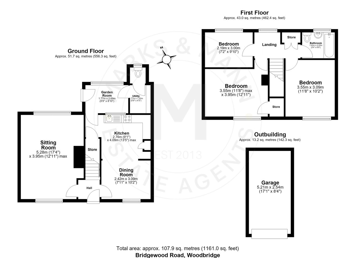9, Bridgewood Road, Woodbridge floorplan