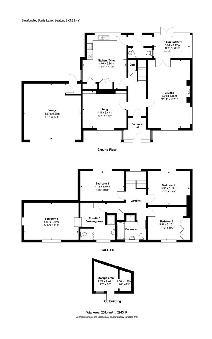 Barafundle, Bunts Lane, Seaton floorplan