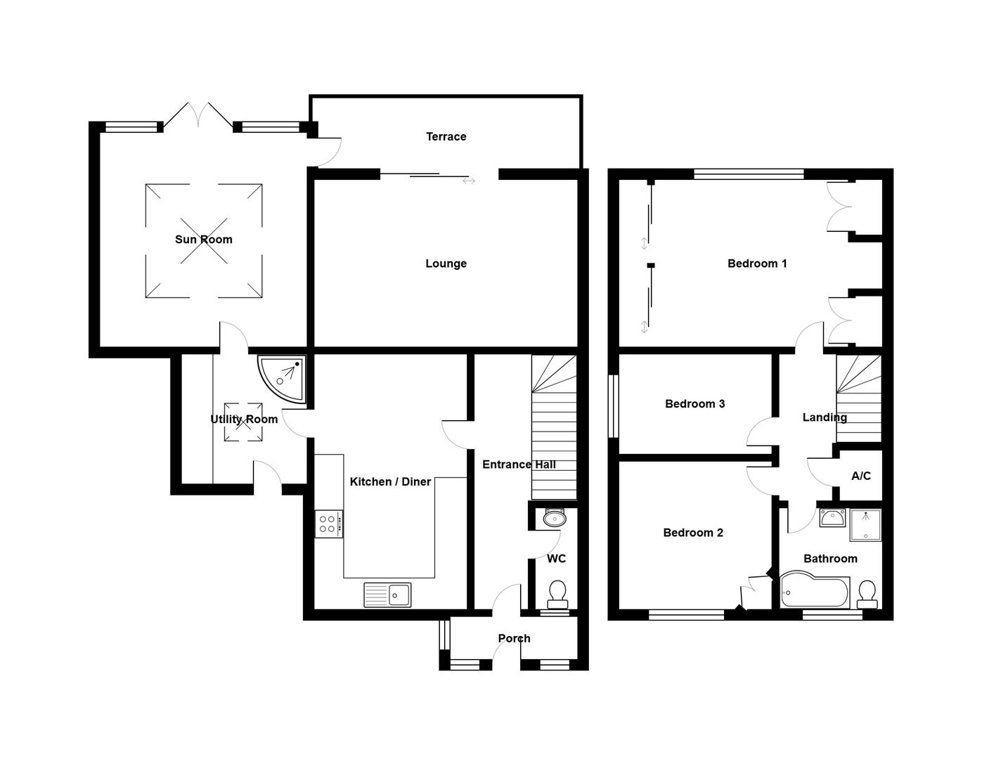 1(B), Purbeck Terrace Road, Swanage floorplan