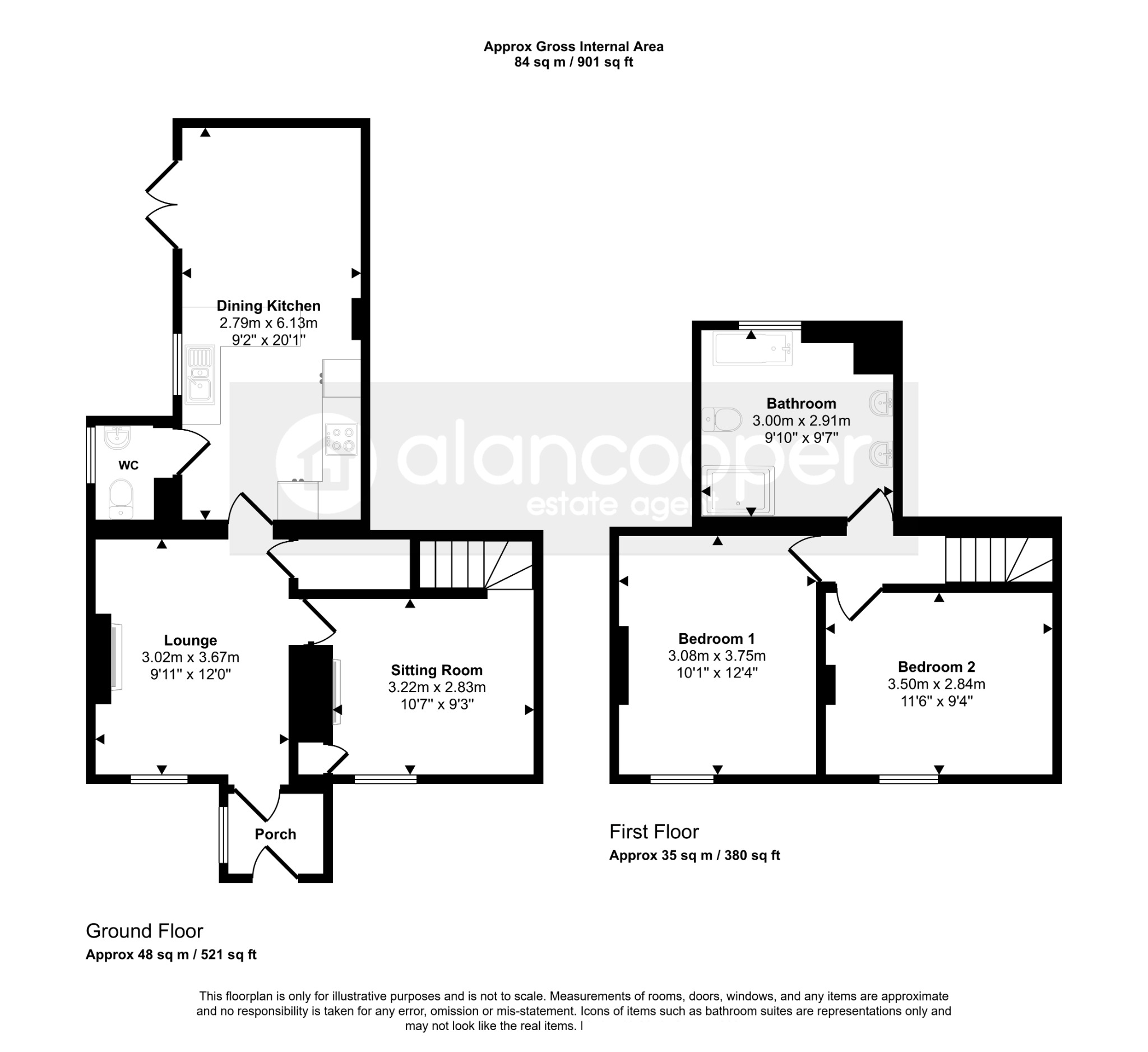 56 High Street, Stoke Golding, Leicestershire floorplan