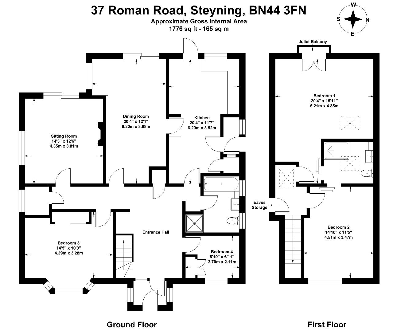 37, Roman Road, Steyning floorplan