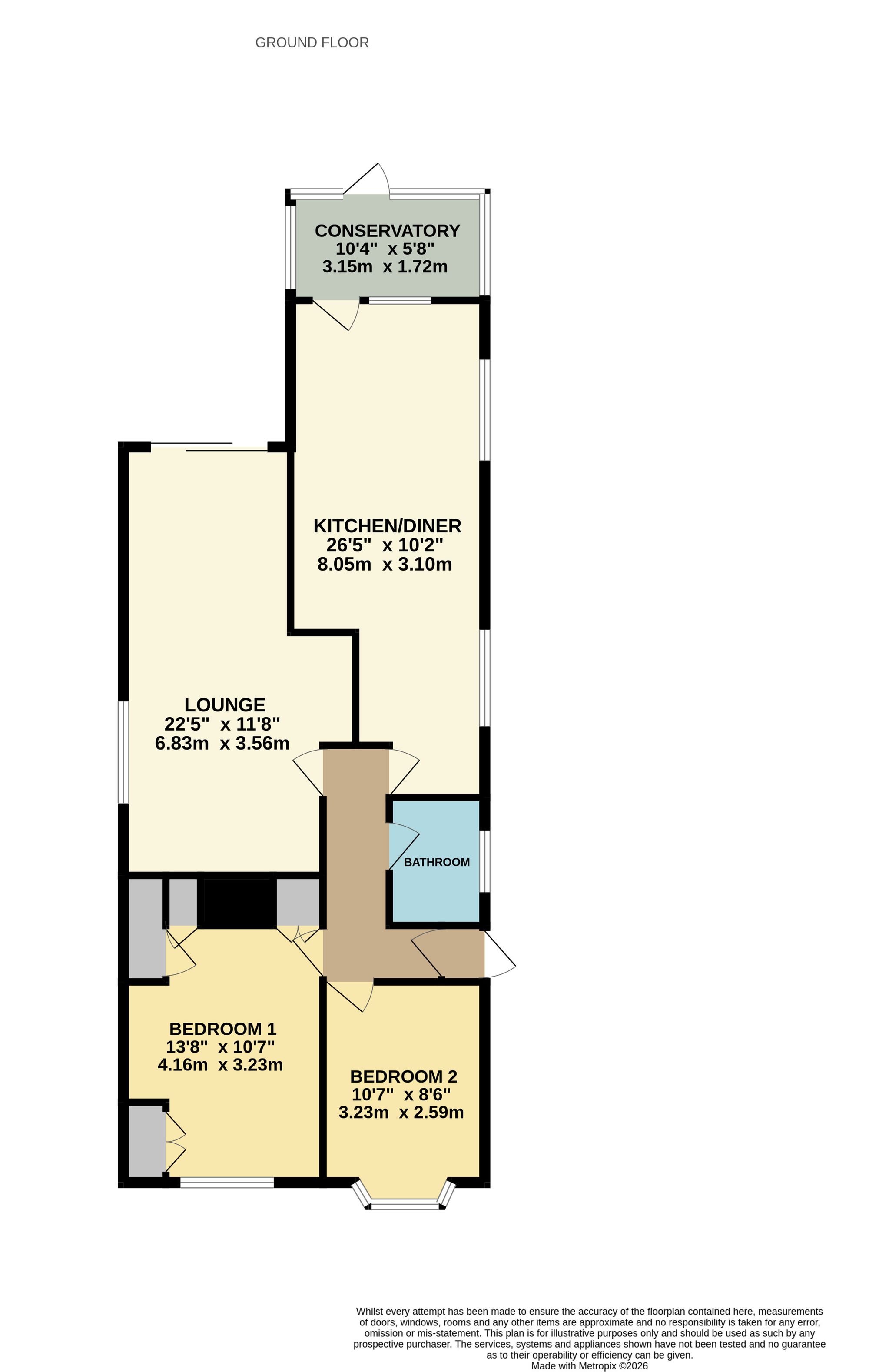 6 Onibury Close, Southampton floorplan