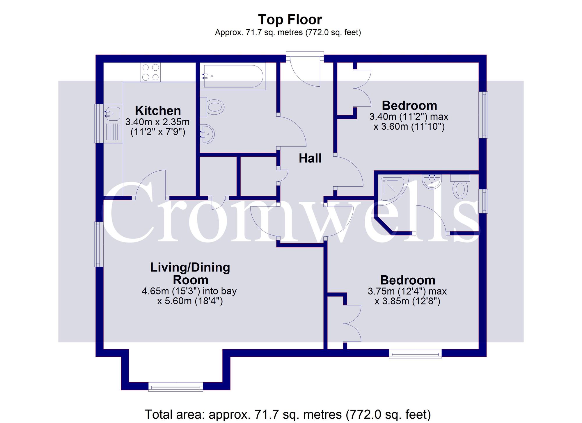 Flat 5, Bloomsbury Court, Caterham floorplan