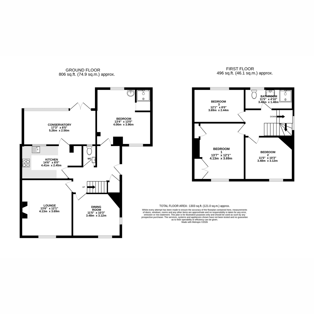 96, Magpie Hall Lane, Bromley floorplan