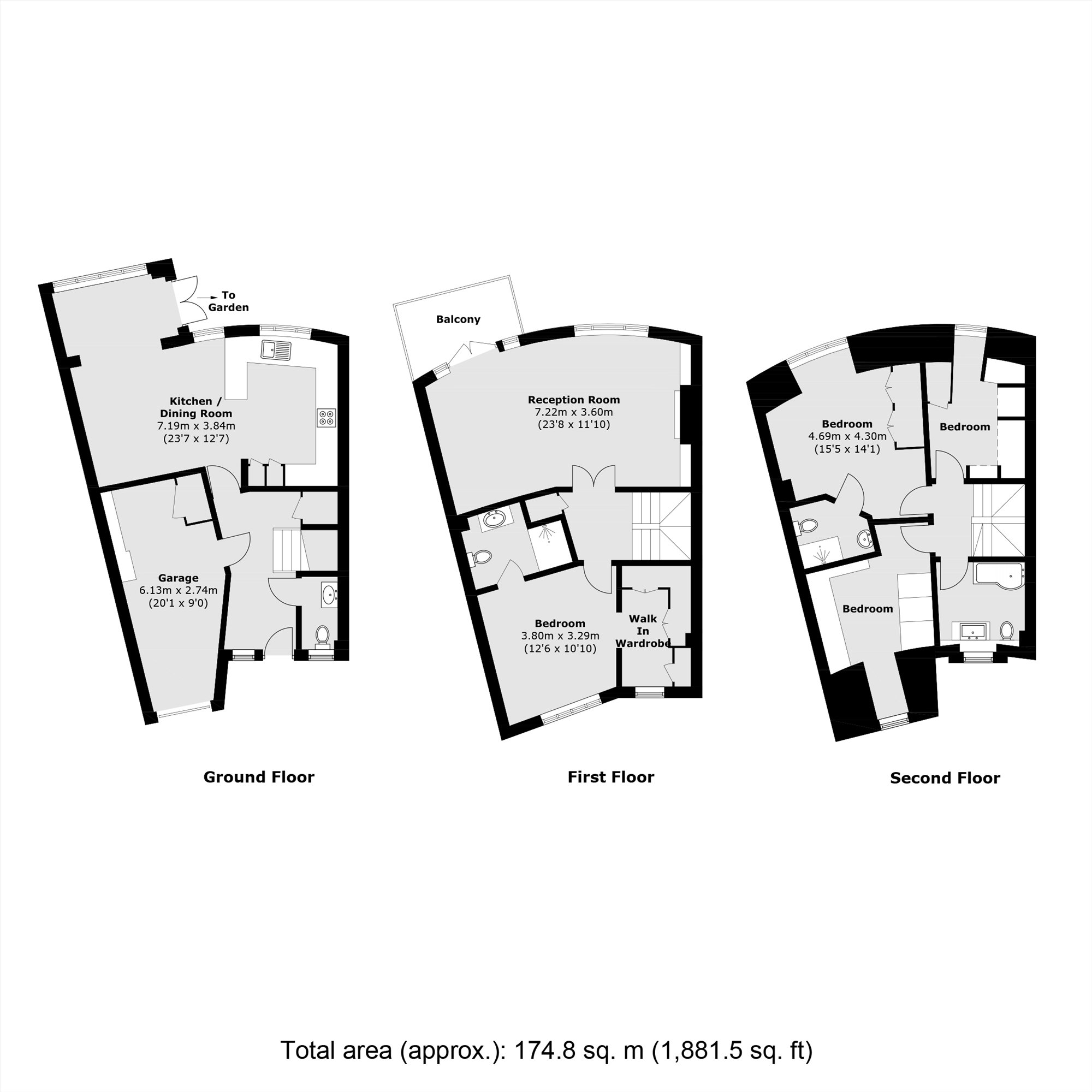 47, St Nicholas Crescent, Woking floorplan