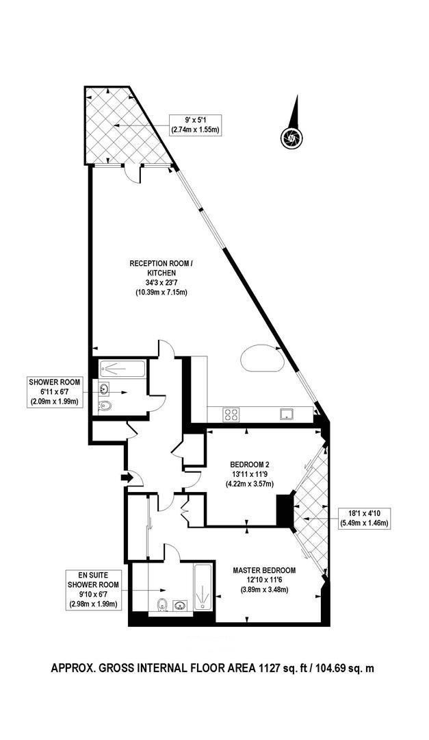 2 Bedrooms Flat to rent in 1 Riverlight Quay, Nine Elms, London SW11