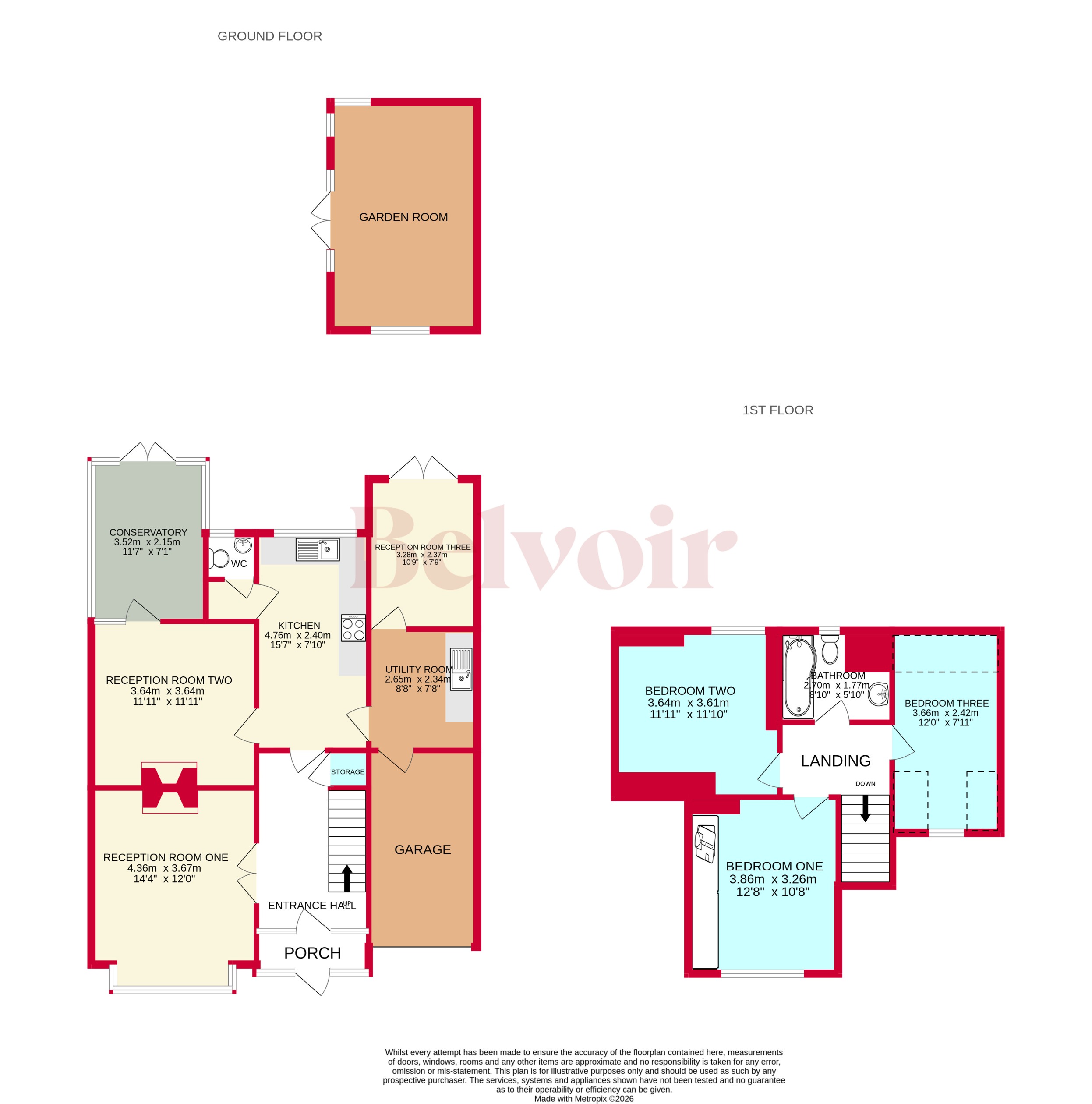 88, Rowan Crescent, Wolverhampton floorplan