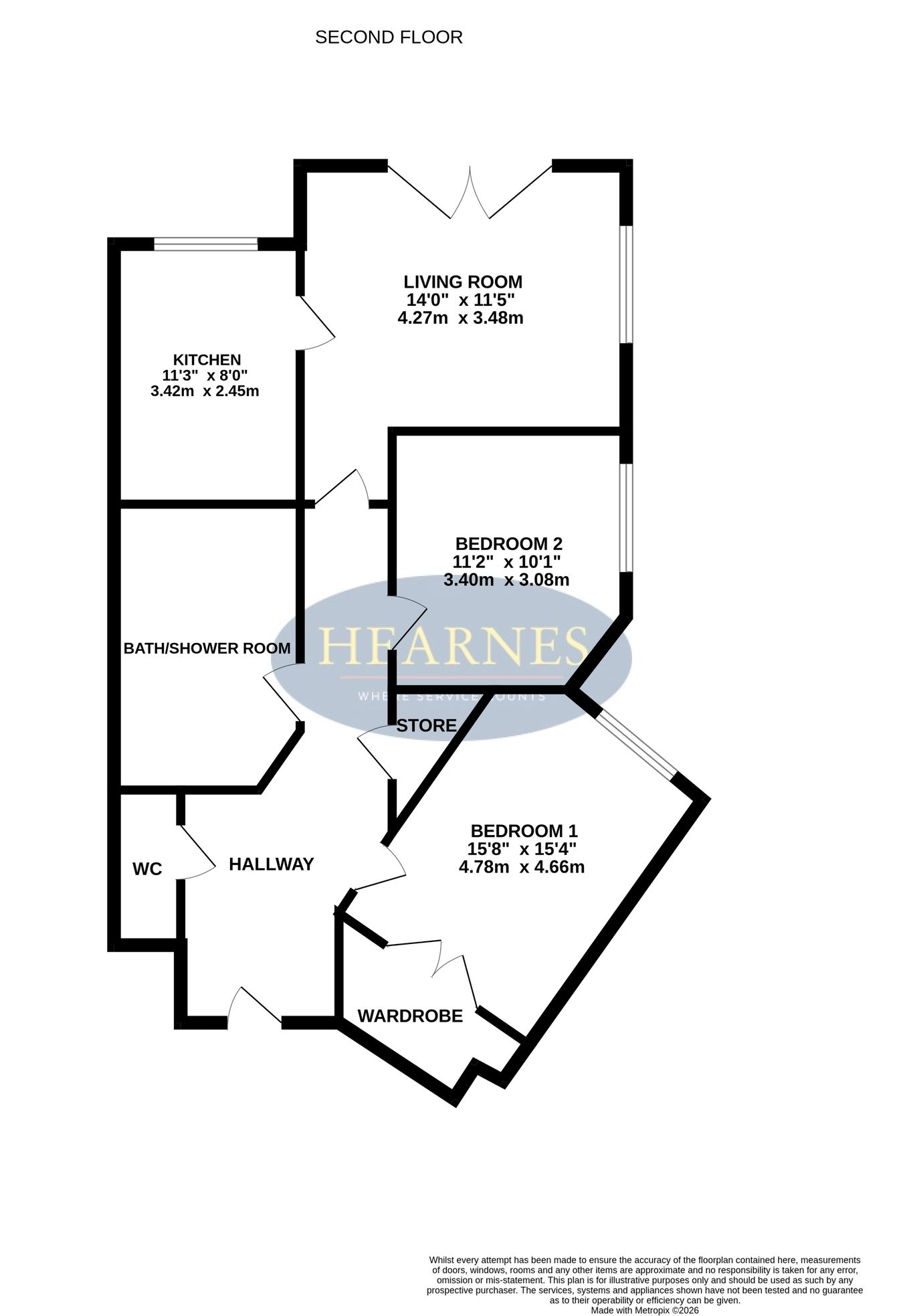 Melton Court, Lindsay Road, Poole floorplan