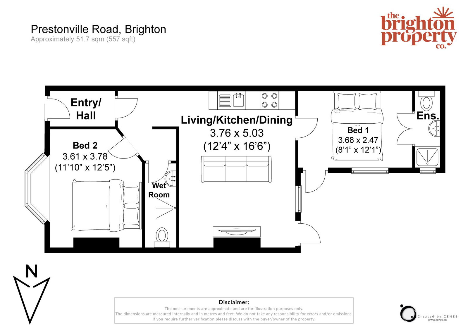 Prestonville Road, Brighton floorplan