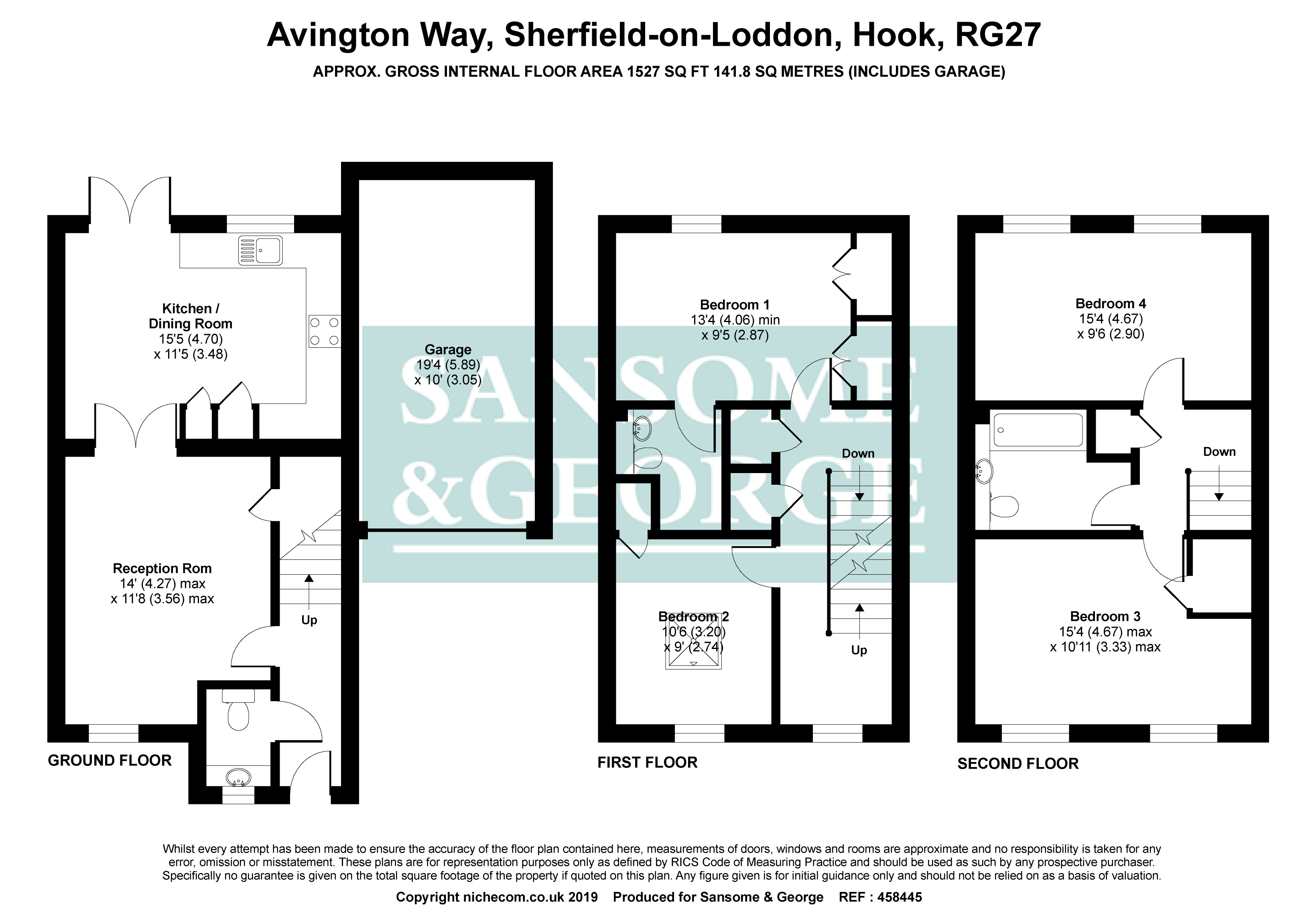 4 Bedrooms Semi-detached house for sale in Avington Way, Sherfield-On-Loddon, Hook, Hampshire RG27