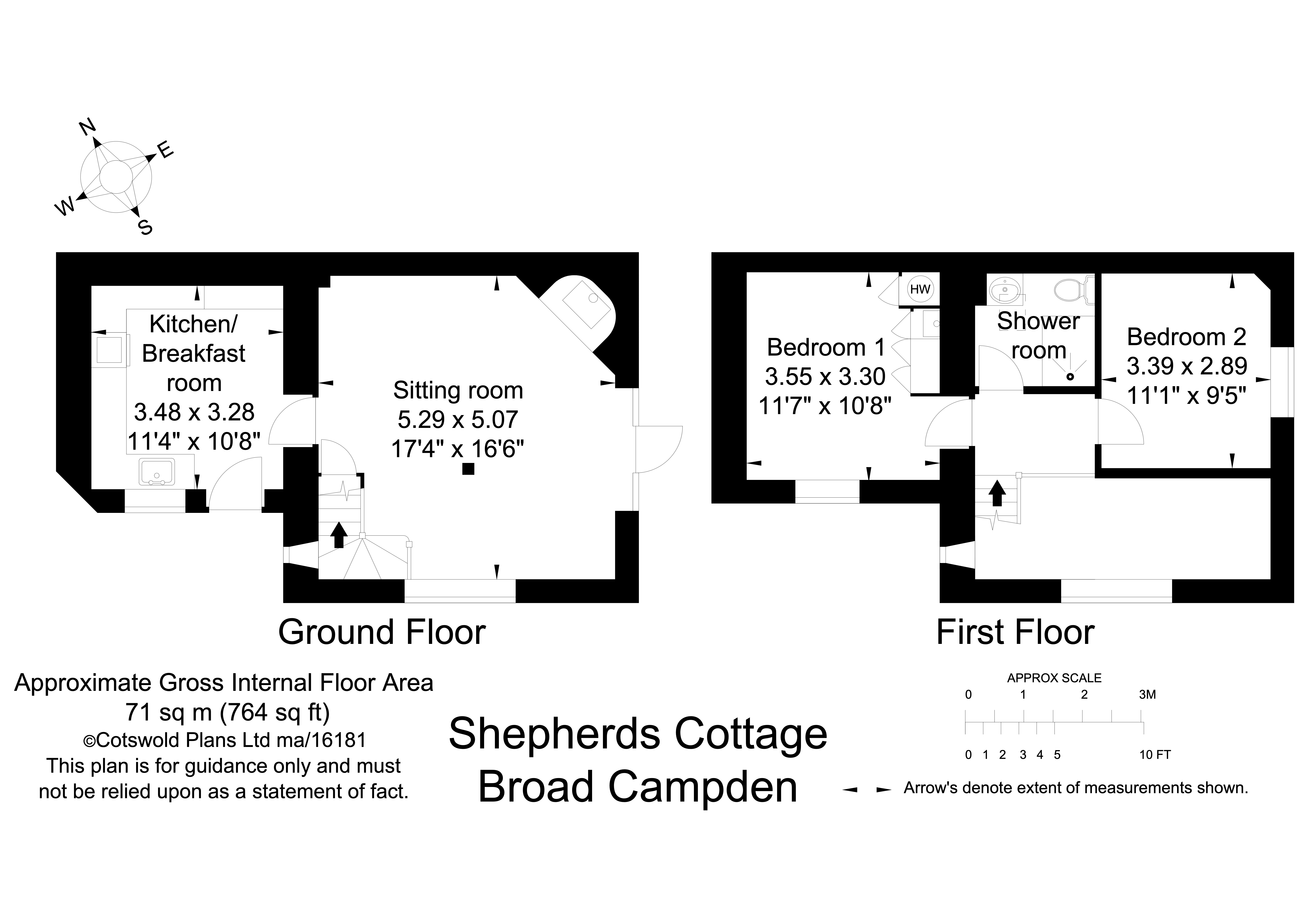 Shepherds Cottage,, Angel Lane, Broad Campden floorplan