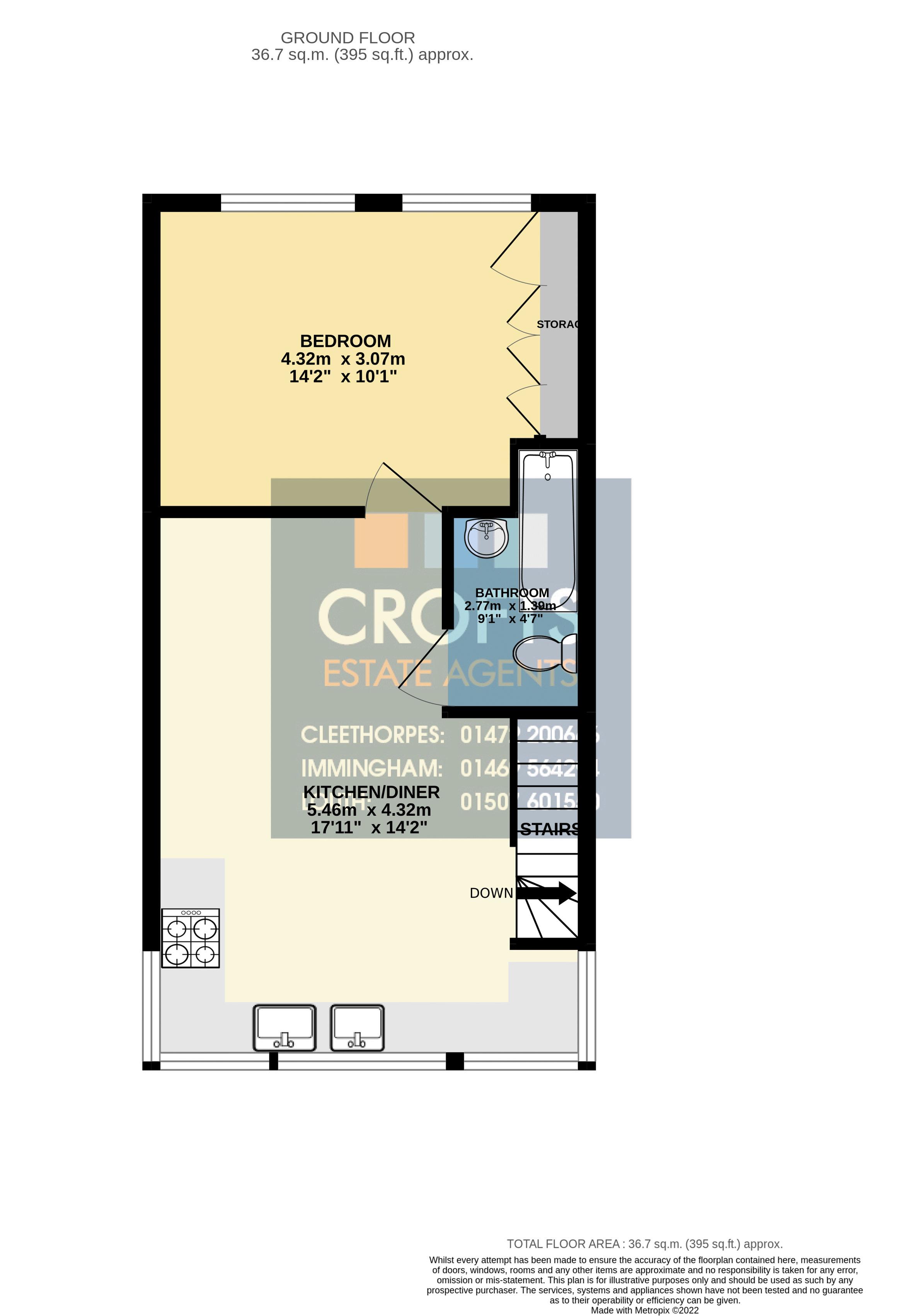 Yarra Road, Cleethorpes DN35, 1 bedroom flat to rent 63326751