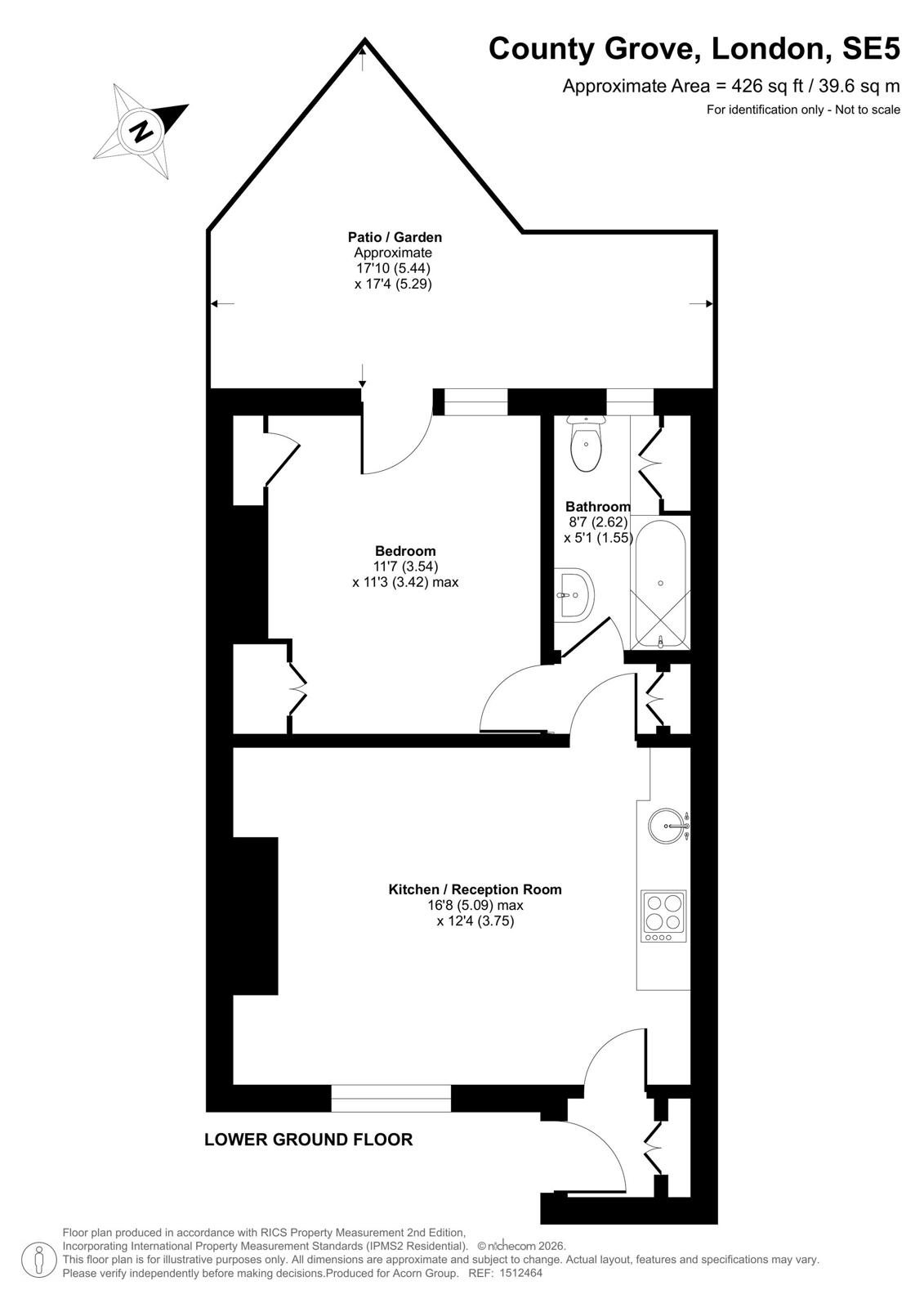 Flat A, 2, County Grove, London floorplan