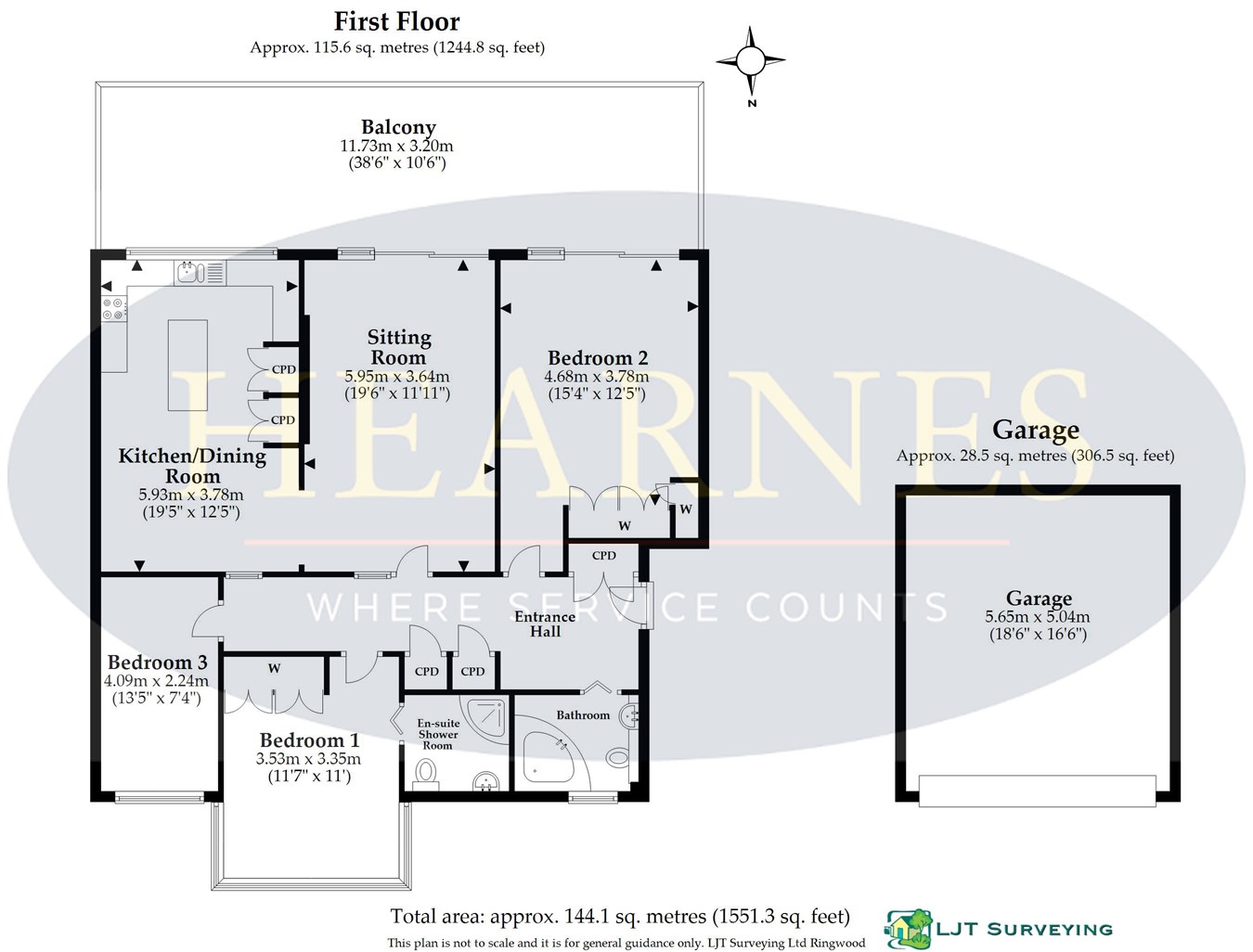 The Avenue, Poole BH13, 3 bedroom flat for sale - 63777926 | PrimeLocation