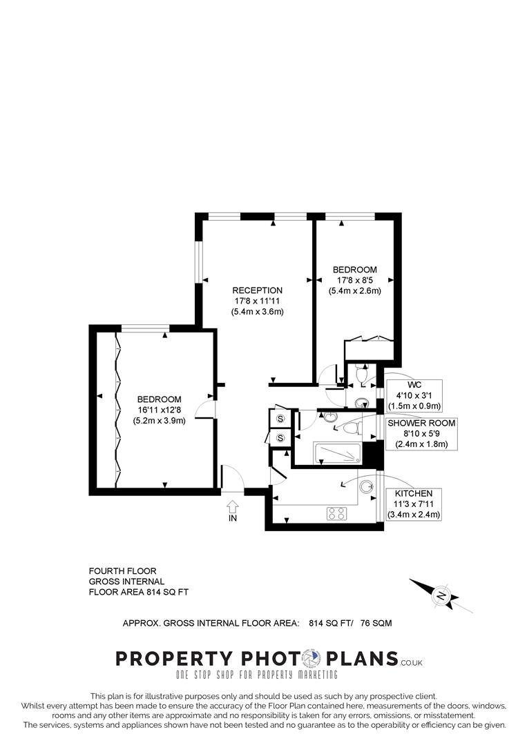24 Harrow Lodge, St. John's Wood Road, London floorplan