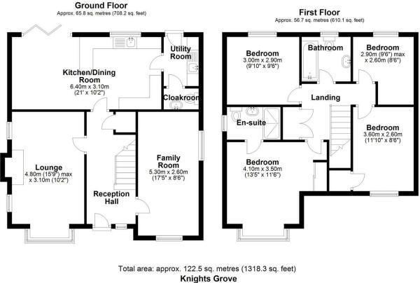 13, Knights Grove, Knockin floorplan