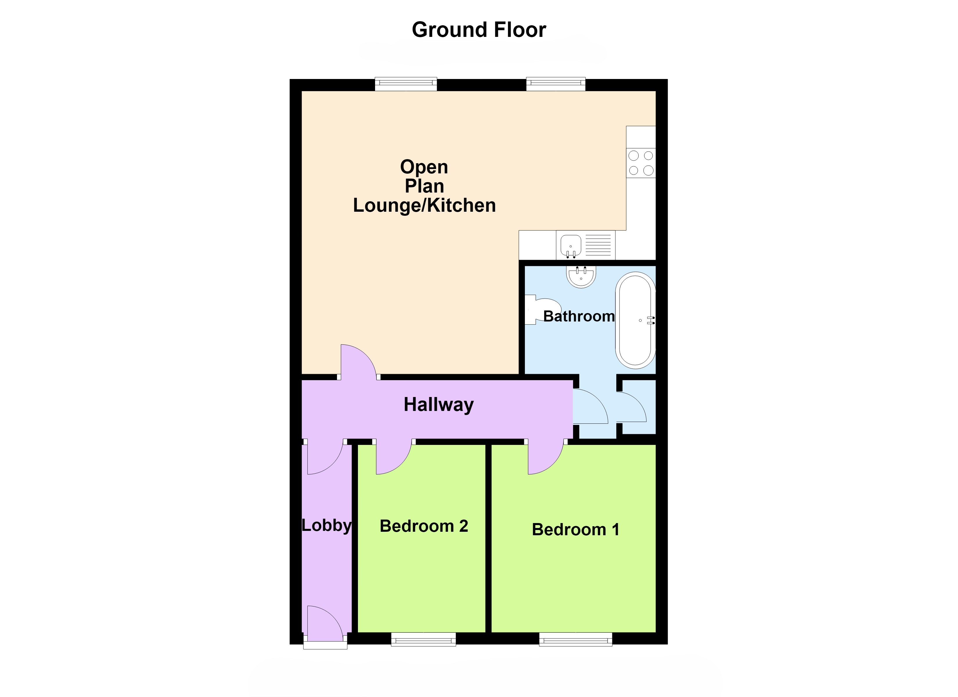 Flat 5, Derutzen,, Market Street, Pembrokeshire floorplan